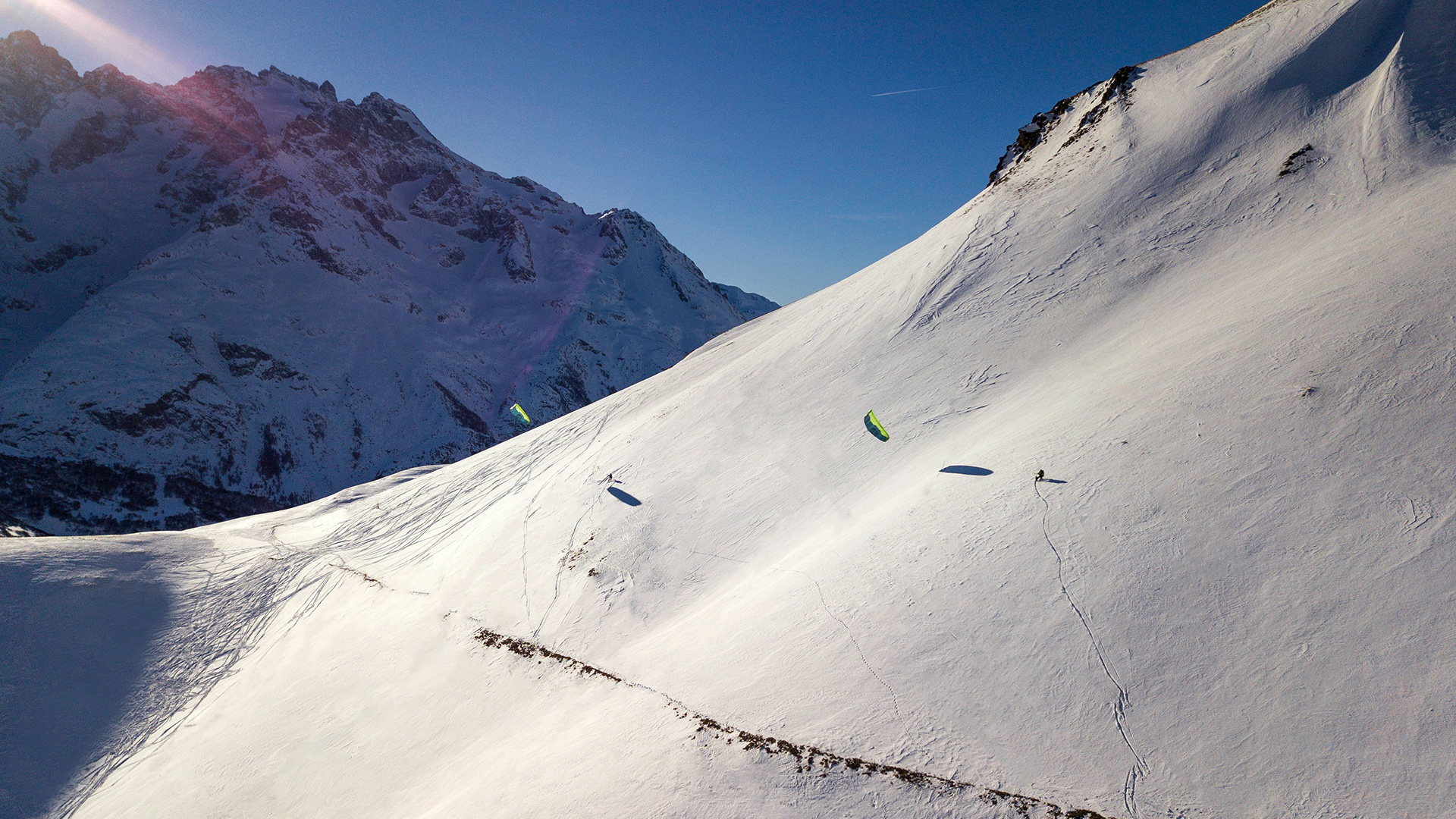 Flysurfer Peak 4 snowkiting