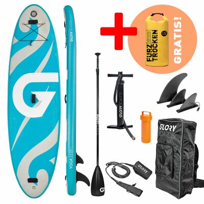 Gloryboards Inflatable SUP Board Yoga Türkis 110