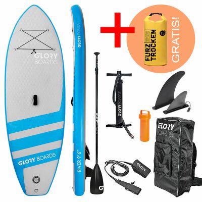 Gloryboards Inflatable SUP Board River Blau 96