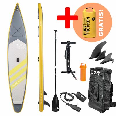 Gloryboards Inflatable SUP Board Touring Gelb 126