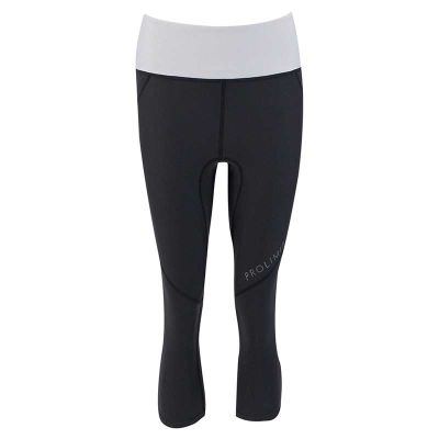 Prolimit Damen SUP Athletik 3/4 Leg pants quick dry schwarz/grau XL